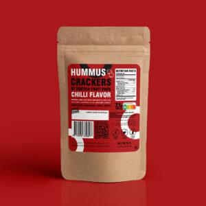 Hummus crackers chickpeas chili flavor