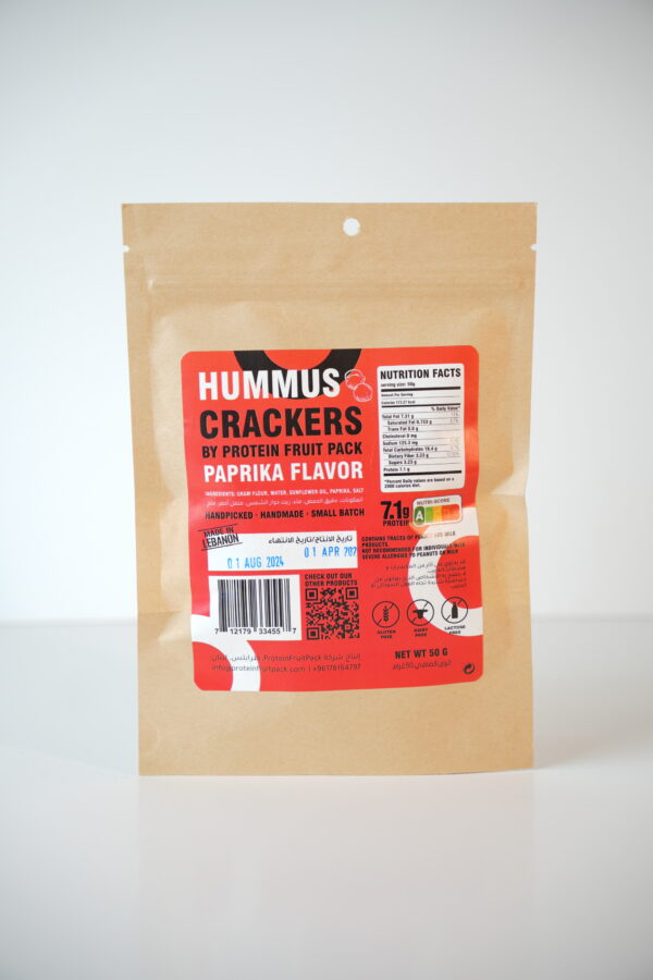Hummus Crackers Paprika Flavor